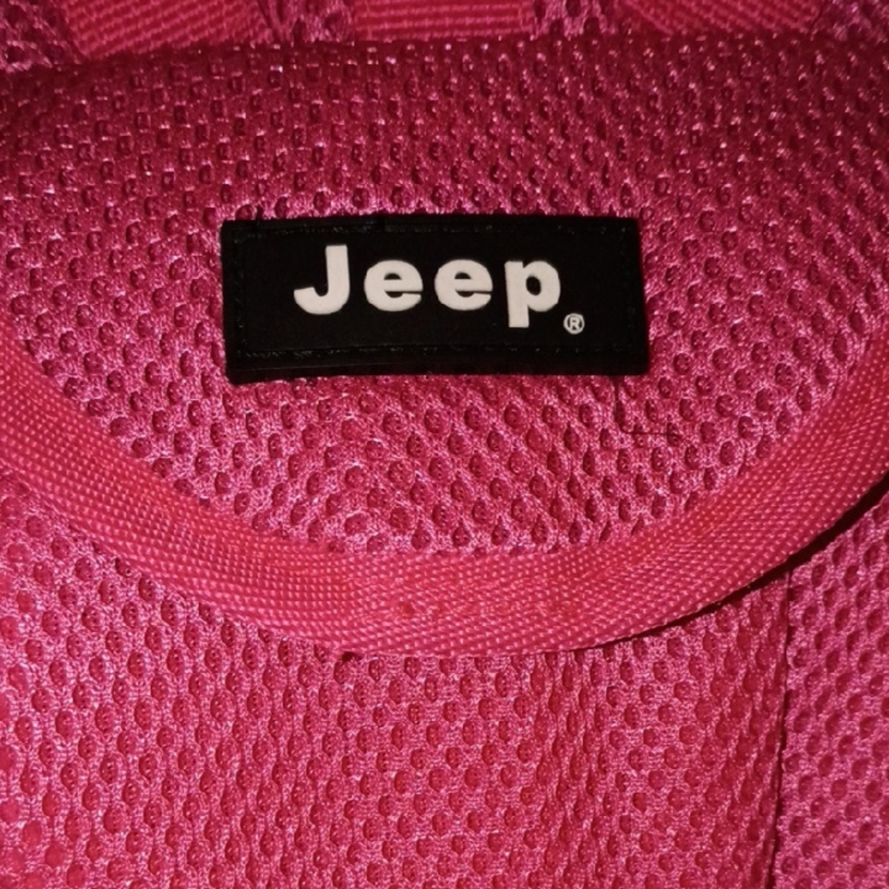 Jeep Small Dog Or LG Cat Pink Pet Harness with backpack pocket